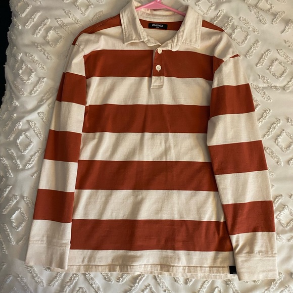 RSQ Red and White Stripes Shirt ❤️ - Picture 1 of 4